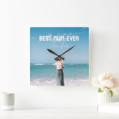 MuM最高のの写真 スクエア壁時計 (ホーム)