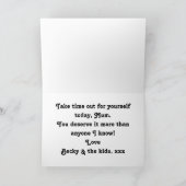 Mum誕生日インスタグラムフォトコラージュテンプレート カード (内部)