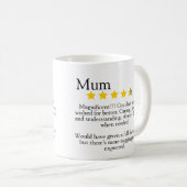Mum, 5 star review, おもしろい コーヒーマグカップ (正面右)