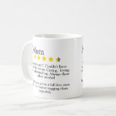 Mum, 5 star review, おもしろい コーヒーマグカップ (正面左)