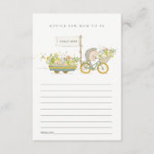 Mum Baby Shower用の地元で栽培されたハリネズミアドバイス エンクロージャーカード (正面)