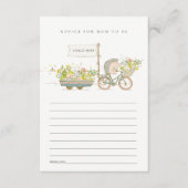 Mum Baby Shower用の地元で栽培されたハリネズミアドバイス エンクロージャーカード (正面)