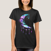 Mum Crescent Moon Butterfly Mandala Tシャツ (正面)