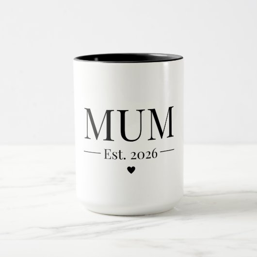 Mum Established 2026 マグカップ (中央)