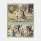 Mum Ever最高の写真 フリースブランケット (正面)