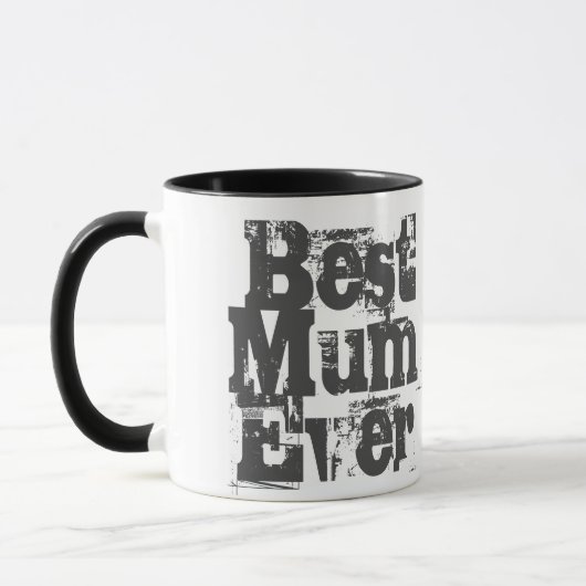 Mum Ever最高の - 2トーンのコーヒーマグ マグカップ (左)