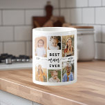 Mum Ever最高の - Mother's Day Photo Collage コーヒーマグカップ<br><div class="desc">「祝Mum Ever」の母の日の写真コラージュのコーヒーマグを持つ母親。このパーソナライズされたマグカップは、特別な瞬間や思い出をキャプチャし、大切な写真の美しい配置のコラージュを備えている。「Mum Ever」という心最高ののこもったメッセージは、愛情あふれるtouchを付け加える。セラミック高品質製で、電子レンジと食洗機の両方が安全で、利便性と耐久性を確保。この意味のある記念の贈り物は、母の日、誕生日、または任意の大事な行事のための完璧な贈り物であなた共有の特別な絆を称える。</div>
