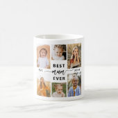 Mum Ever最高の - Mother's Day Photo Collage コーヒーマグカップ (中央)
