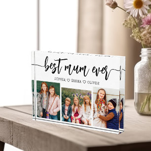 Mum Ever最高の - Mother's Day Photo Collage フォトブロック