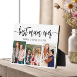 Mum Ever最高の - Mother's Day Photo Collage フォトプラーク<br><div class="desc">お祝母さん最高のの日写真コラージュのプラーク。大切パーソナライズされたな写真のコラージュが美しく並び、特別な瞬間や思い出を捉える。心のこもったメッセージ「最高のMom Ever」は愛情のあるtouchを加える。仕上げ高品質の素材お洒落で作られ、自宅での展示に最適。この意味のある記念の贈り物は、母の日、誕生日、または任意の大事な行事のための理想的な贈り物であり、愛を称え、あなた共有を結びつける。</div>