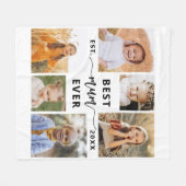 Mum Ever最高の - Mother's Day Photo Collage フリースブランケット (正面(横))