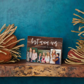 Mum Ever 最高の - Mother's Day Wood Photo Collage フォトプラーク (側面)