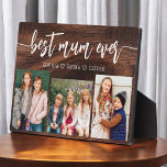 Mum Ever 最高の - Mother's Day Wood Photo Collage フォトプラーク<br><div class="desc">お祝母さん最高のの日写真コラージュのプラーク。大切パーソナライズされたな写真のコラージュが美しく並び、特別な瞬間や思い出を捉える。心のこもったメッセージ「最高のMom Ever」は愛情のあるtouchを加える。仕上げ高品質の素材お洒落で作られ、自宅での展示に最適。この意味のある記念の贈り物は、母の日、誕生日、または任意の大事な行事のための理想的な贈り物であり、愛を称え、あなた共有を結びつける。</div>