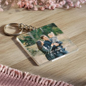 Mum Ever 最高の Script Mother's Day Photo Keepsake キーホルダー