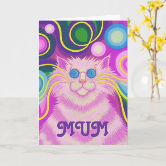 MUM"groovy birthday"カード カード (黄色い花)