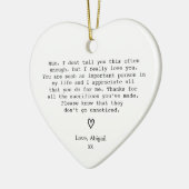 Mum Keepsake Birthday Mothers Day Thank You Gift セラミックオーナメント (左)