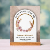 Mum Memorial Gift – 愛する記憶の母 アクリルサイン (ニュートラル)