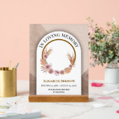 Mum Memorial Gift – 愛する記憶の母 アクリルサイン (ウェディング)