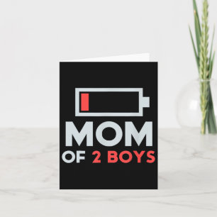 Mum Of 2男の子のプレゼントSon Mothers Day誕生日 カード