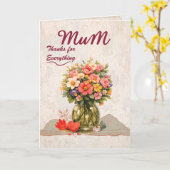 Mum Thanks for Everything Card カード (黄色い花)