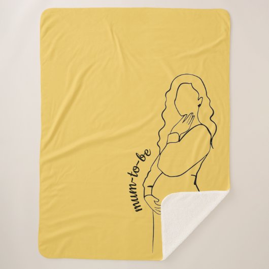 Mum-to-be シェルパブランケット (正面)