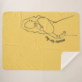 Mum-to-be シェルパブランケット (正面(横))