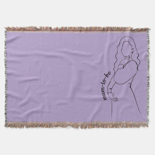 Mum-to-be スローブランケット (正面)