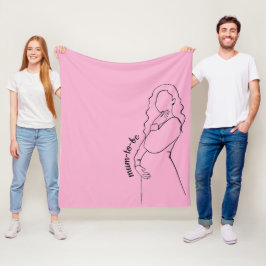 Mum-to-be フリースブランケット