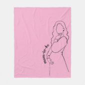 Mum-to-be フリースブランケット (正面)