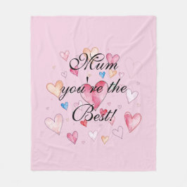 Mum You're the Best Mother's Day  フリースブランケット