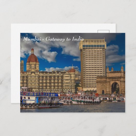 Mumbai - Gateway to India ポストカード (正面/裏面)