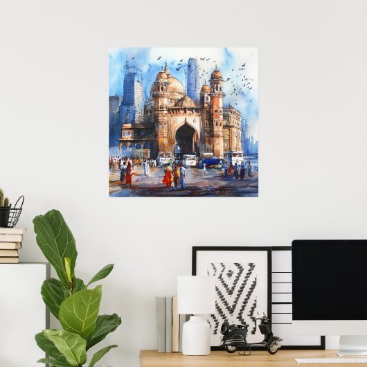 Mumbai in India ポスター (ホームオフィス)