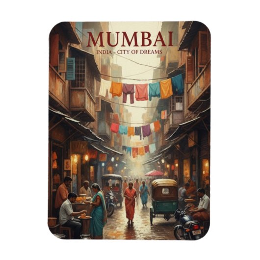 Mumbai Travel Souvenir マグネット (縦)