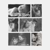 Mummy 6 Photo Collage フリースブランケット (正面)