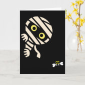 Mummy Bee Halloween Card カード (黄色い花)