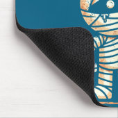 Mummy Halloween I Need Coffee Funny Sarcastic Caff マウスパッド (コーナー)