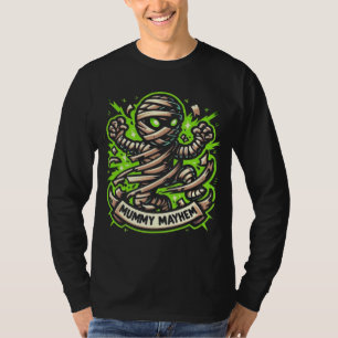 Mummy Mayhem: Glow-in-the-Dark Halloween Tシャツ