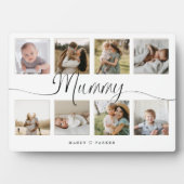 Mummy Script Photo Collage Mother's Day Keepsake フォトプラーク (正面)