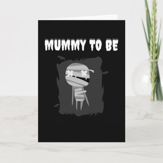 Mummy To Be Funny Halloween Pregnancy Pregnant Mom カード (正面)