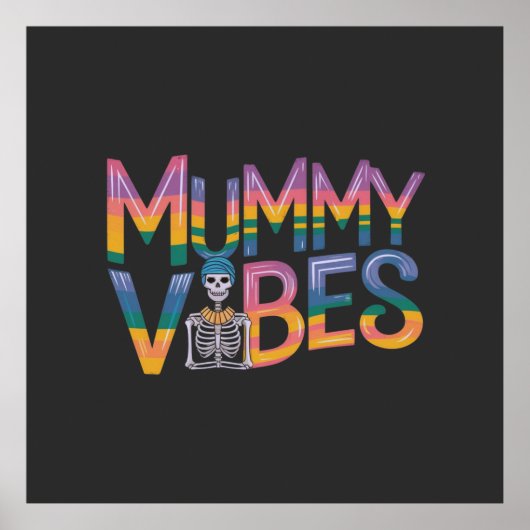 Mummy Vibes:ハロウィン不気味におもしろいを持ち込む ポスター (正面)