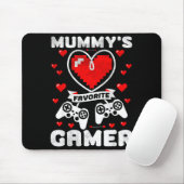 Mummy's Favorite Gamer Funny Boys Kids Valentine's マウスパッド (マウス)