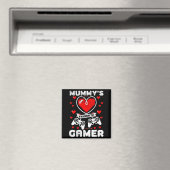 Mummy's Favorite Gamer Funny Boys Kids Valentine's マグネット (インサイチュ (食洗機))
