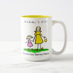 Mummy's Girl - Blonde Mother & Daughter Mag ツートーンマグカップ