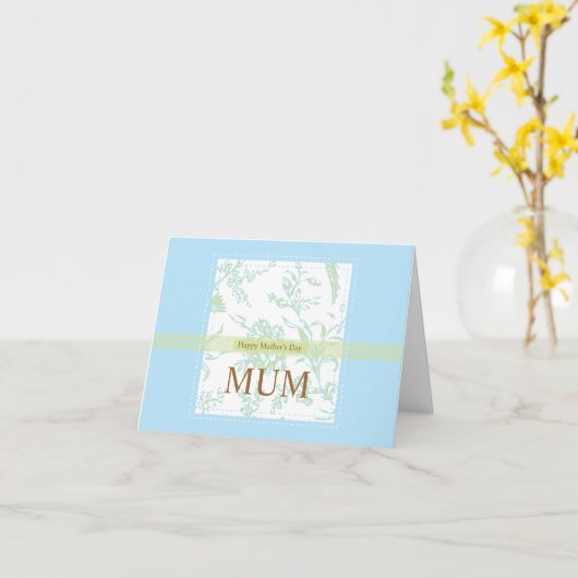 Mums_blue_ellies by Rockeelicious.com カード (黄色い花)