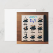 Mum's Cafe Postcard 招待状 (正面/裏面)