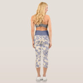 Mums Flower Overlay Lace 2  Capri Leggings カプリレギンス (裏面)