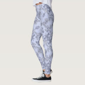 Mums Flower Overlay Lace Art Leggings レギンス (左)