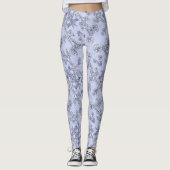 Mums Flower Overlay Lace Art Leggings レギンス (正面)