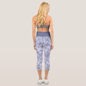 Mums Flower Overlay Lace Capri Leggings カプリレギンス (裏面)