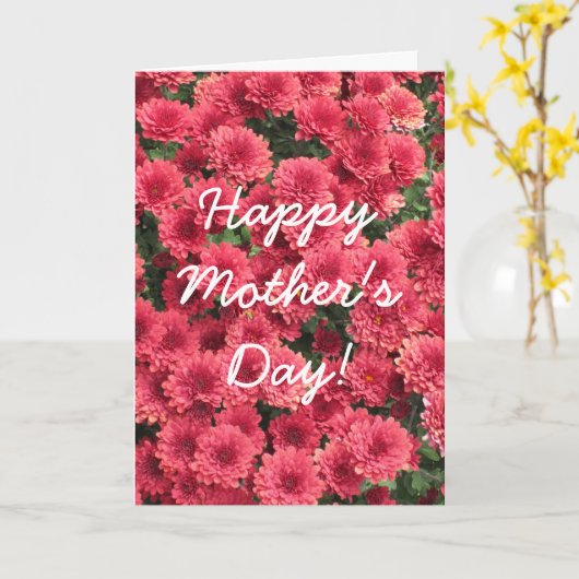 Mums Mother's Day Card カード (黄色い花)